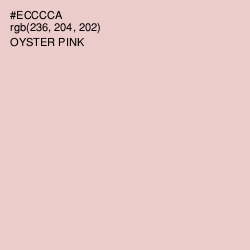 #ECCCCA - Oyster Pink Color Image